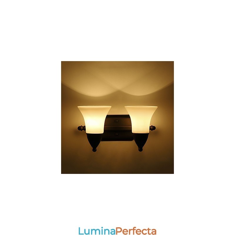 Rustic Lodge Finisaj cu oxid negru Caracteristică pentru protecția ochilor Lumină ambientală Aplice de perete Lampă de perete