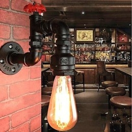 Caracteristică de pictură rustic Lodge pentru aplice de perete cu lumină ambientală
