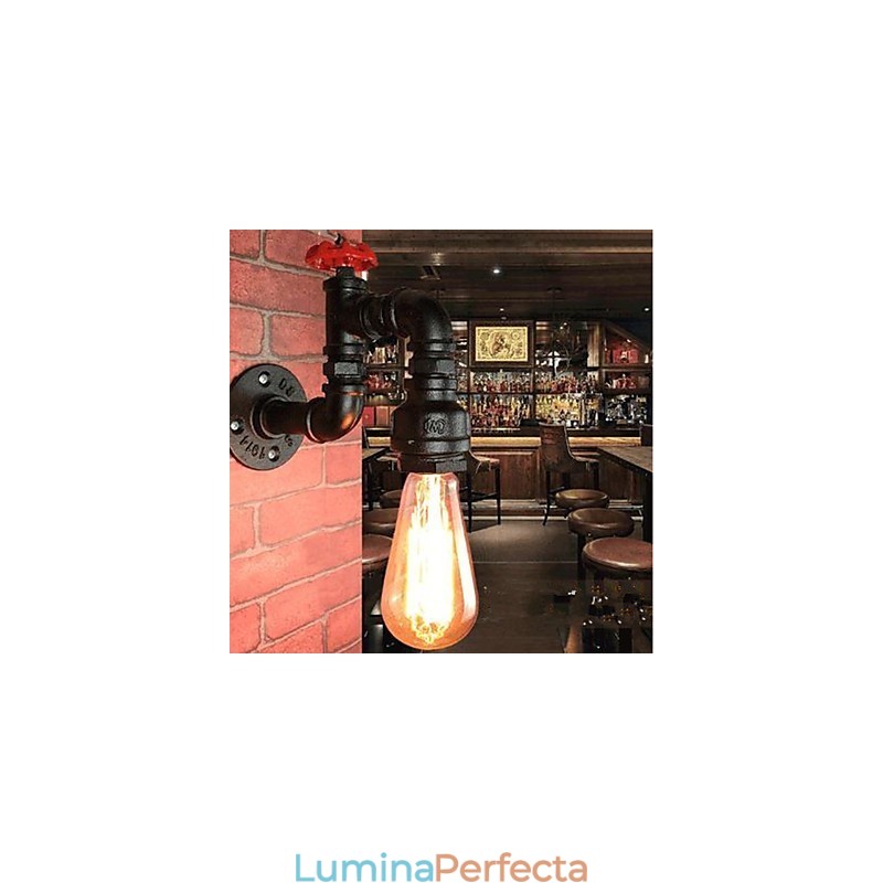 Caracteristică de pictură rustic Lodge pentru aplice de perete cu lumină ambientală