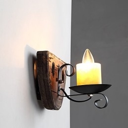 Caracteristică de pictură rustic Lodge pentru aplice de perete în stil mini