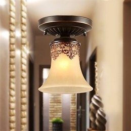Candelabru Pandantiv Tradițional Clasic Rustic Lodge Vintage Retro Lantern Dining