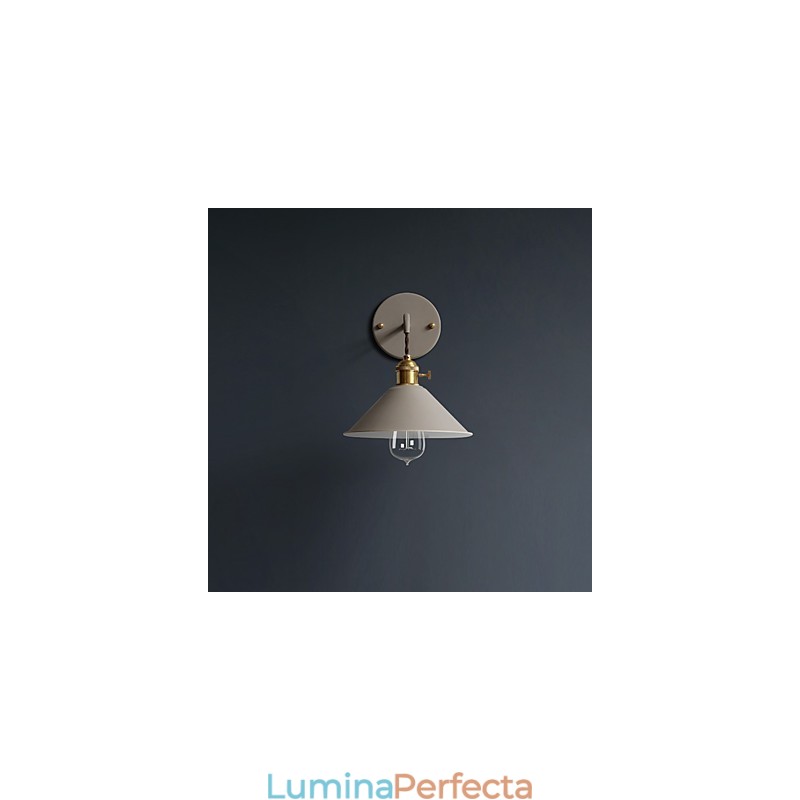 Becuri industriale simple, de dimensiuni mici, lampa de perete, vintage, retro, aplice de perete din metal, lampa de perete pentru culoar