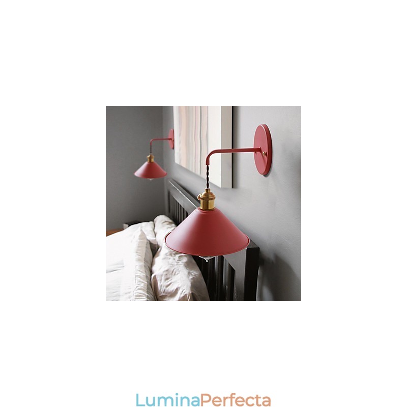 Becuri industriale simple, de dimensiuni mici, lampa de perete, vintage, retro, aplice de perete din metal, lampa de perete pentru culoar