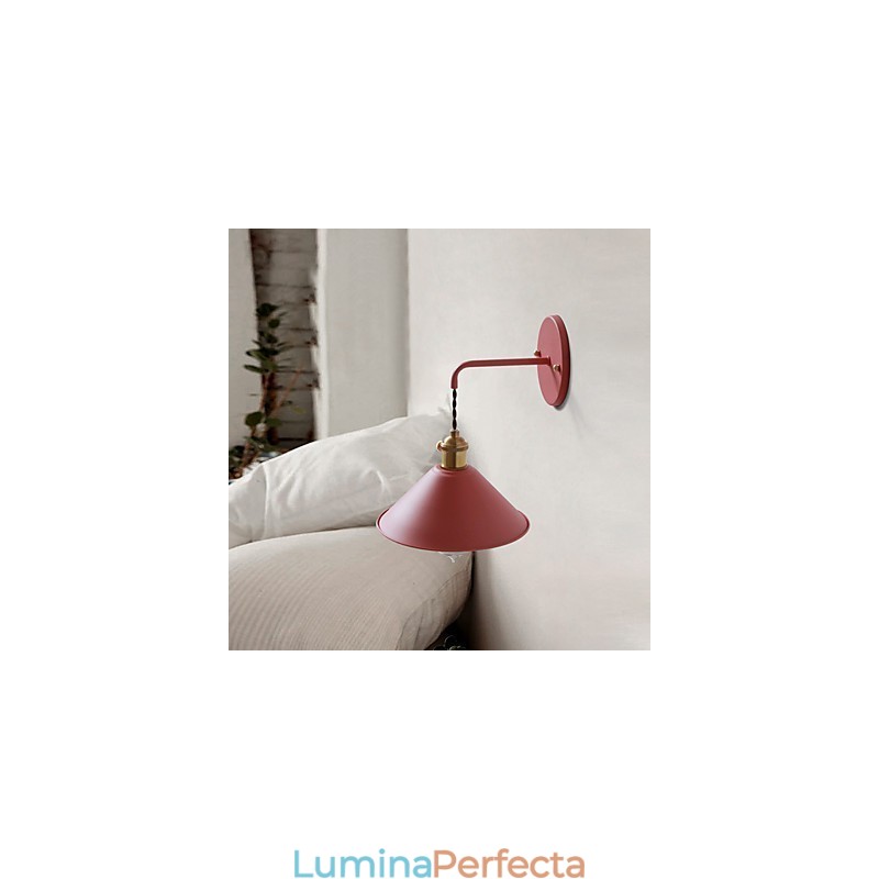 Becuri industriale simple, de dimensiuni mici, lampa de perete, vintage, retro, aplice de perete din metal, lampa de perete pentru culoar