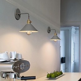 Becuri industriale simple, de dimensiuni mici, lampa de perete, vintage, retro, aplice de perete din metal, lampa de perete pentru culoar