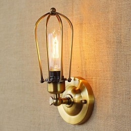 Caracteristică simplă de placă electrostatică retro, vintage, pentru aplice de perete cu lumină ambientală în stil mini