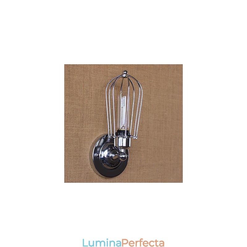 Caracteristică simplă de placă electrostatică retro, vintage, pentru aplice de perete cu lumină ambientală în stil mini
