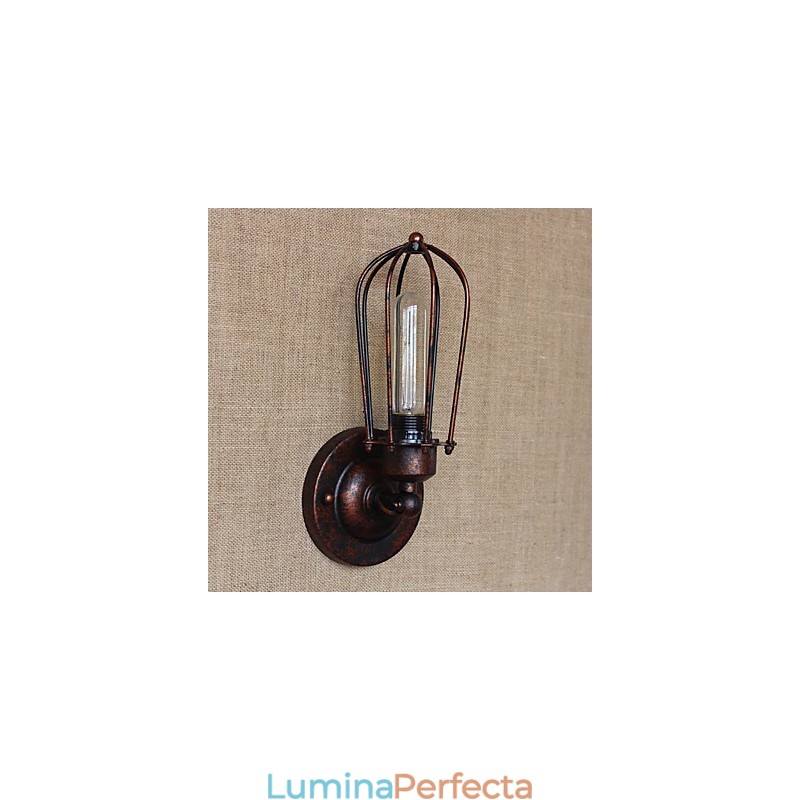 Caracteristică simplă de placă electrostatică retro, vintage, pentru aplice de perete cu lumină ambientală în stil mini