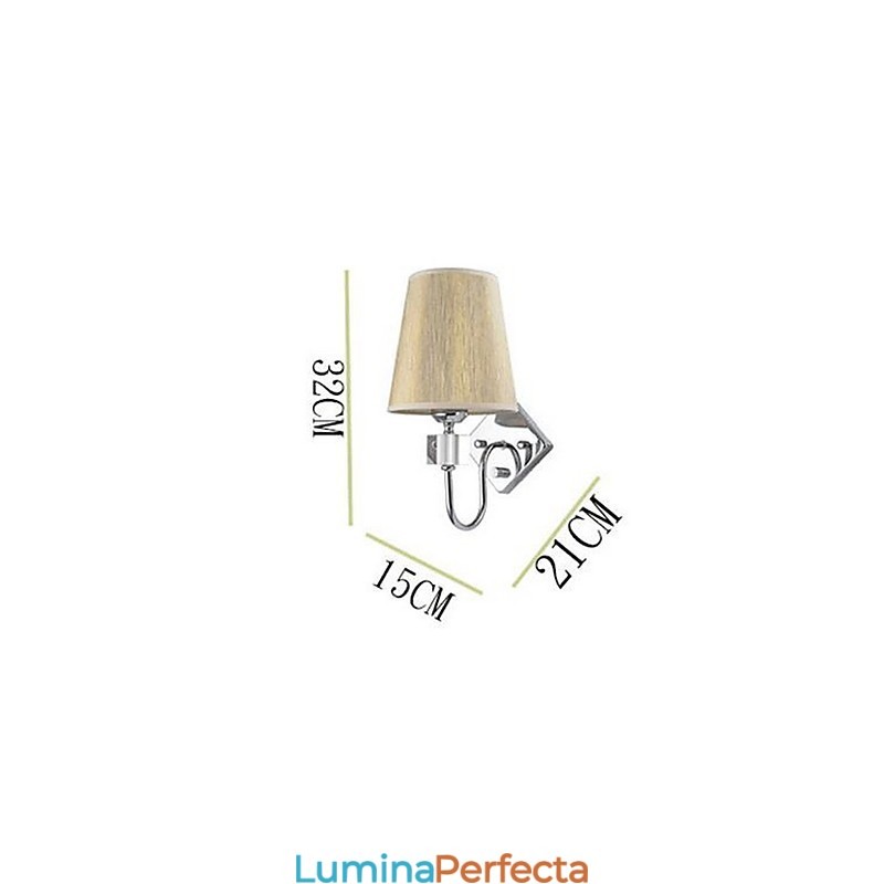 Aplice de perete cu lumină în sus, modernă și contemporană galvanizată