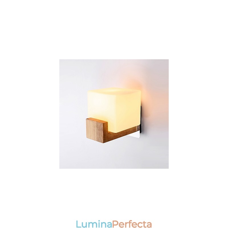 Noutate simplă Caracteristică de țară pentru protecția ochilor Lumină ambientală Aplice de perete Lampă de perete Lampă simplă de noptieră pentru dormitor