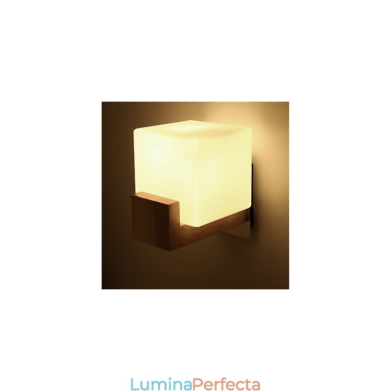 Noutate simplă Caracteristică de țară pentru protecția ochilor Lumină ambientală Aplice de perete Lampă de perete Lampă simplă de noptieră pentru dormitor