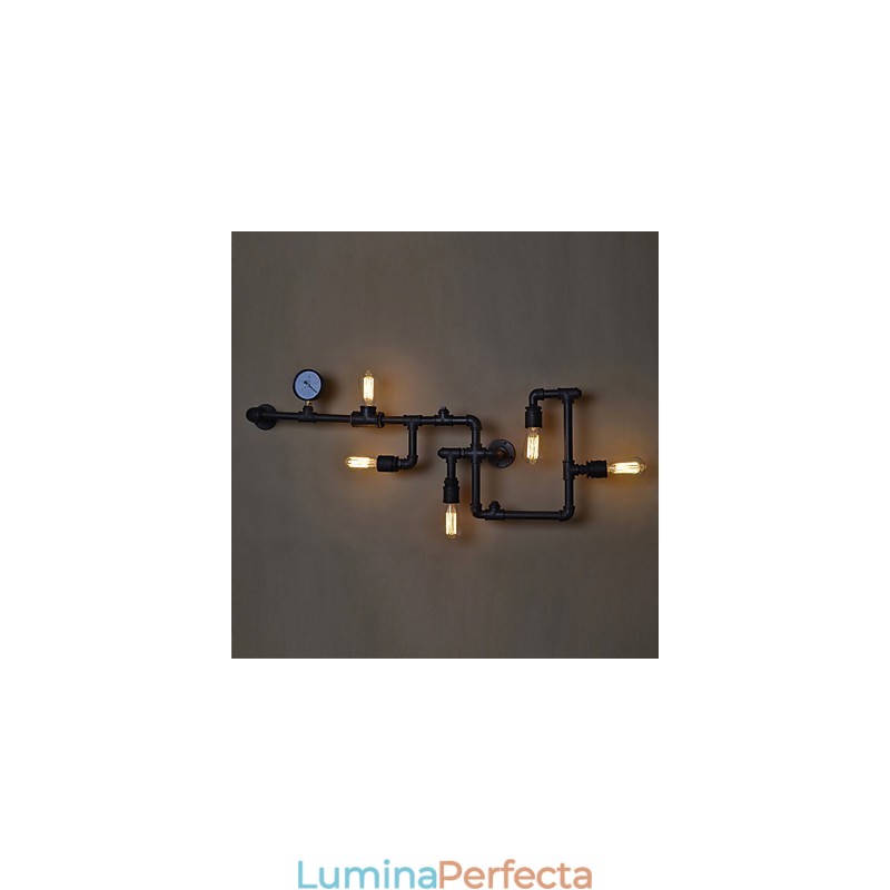 Aplice Industriale Loft Aplice Edison Antic cu Becuri Aplice Vintage Pipe pentru Iluminat Sufragerie
