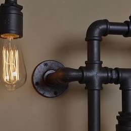 Aplice Industriale Loft Aplice Edison Antic cu Becuri Aplice Vintage Pipe pentru Iluminat Sufragerie