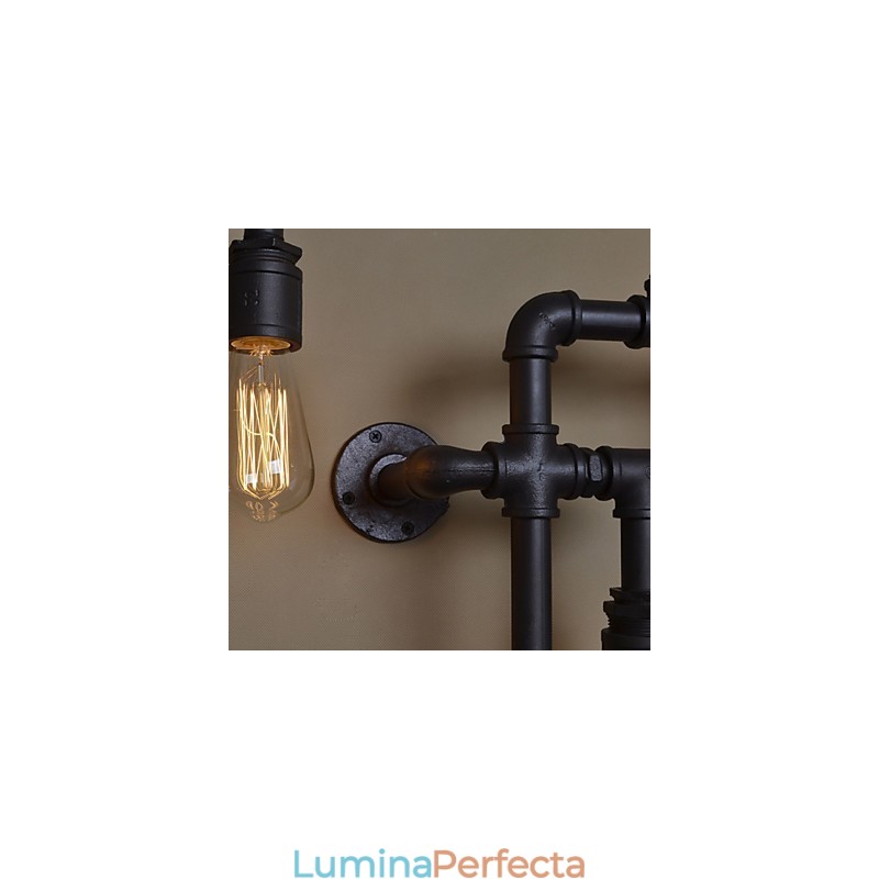 Aplice Industriale Loft Aplice Edison Antic cu Becuri Aplice Vintage Pipe pentru Iluminat Sufragerie