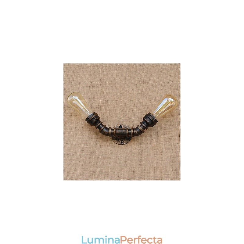 Nostalgia Țeavă de apă simplă Lampă decorativă de perete mică
