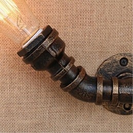 Nostalgia Țeavă de apă simplă Lampă decorativă de perete mică