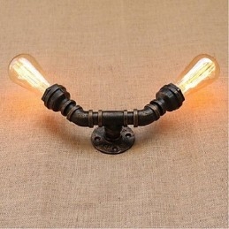 Nostalgia Țeavă de apă simplă Lampă decorativă de perete mică