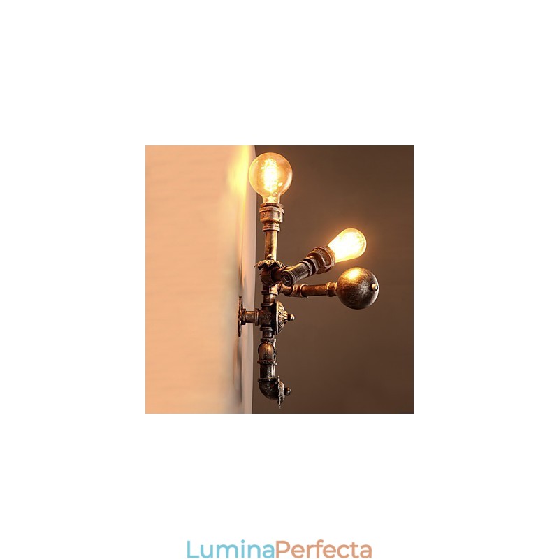 Aplice pentru țeavă de apă la mansardă, stil industrial retro, design creativ de robot, restaurant, cafenea, baruri, aplice de perete pentru masă