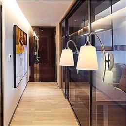 Lampă de perete modernă, minimalistă, din sticlă, pentru culoar de hotel