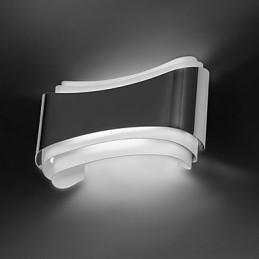 Funcție cromată modernă și contemporană integrată pentru aplice de perete cu lumină ambientală