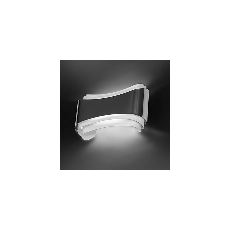 Funcție cromată modernă și contemporană integrată pentru aplice de perete cu lumină ambientală