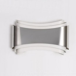 Funcție cromată modernă și contemporană integrată pentru aplice de perete cu lumină ambientală
