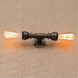 Nostalgia Țeavă de apă simplă Lampă decorativă de perete mică