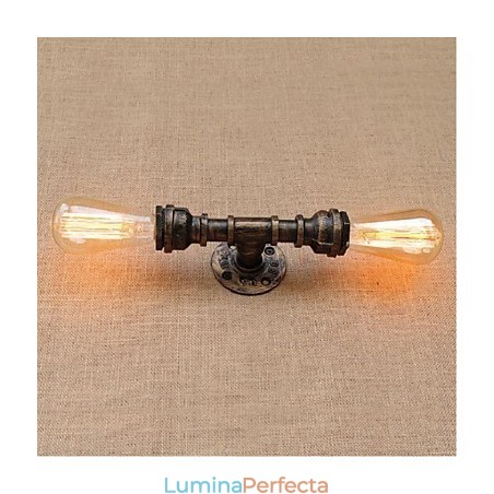 Nostalgia Țeavă de apă simplă Lampă decorativă de perete mică Nostalgia Țeavă de apă simplă Lampă decorativă de perete mică