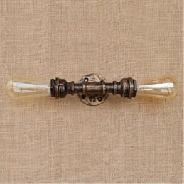 Nostalgia Țeavă de apă simplă Lampă decorativă de perete mică