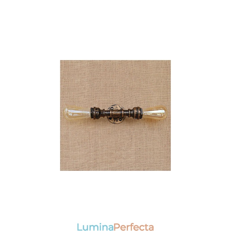 Nostalgia Țeavă de apă simplă Lampă decorativă de perete mică