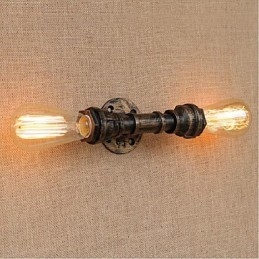 Nostalgia Țeavă de apă simplă Lampă decorativă de perete mică