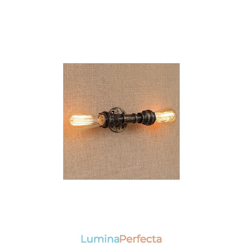 Nostalgia Țeavă de apă simplă Lampă decorativă de perete mică