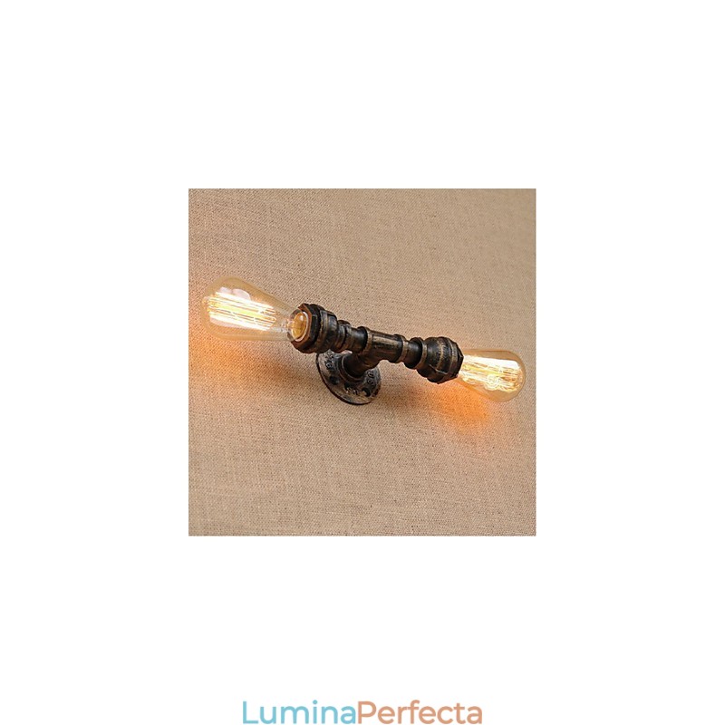 Nostalgia Țeavă de apă simplă Lampă decorativă de perete mică