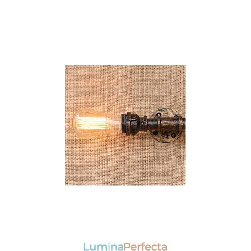 Nostalgia Țeavă de apă simplă Lampă decorativă de perete mică