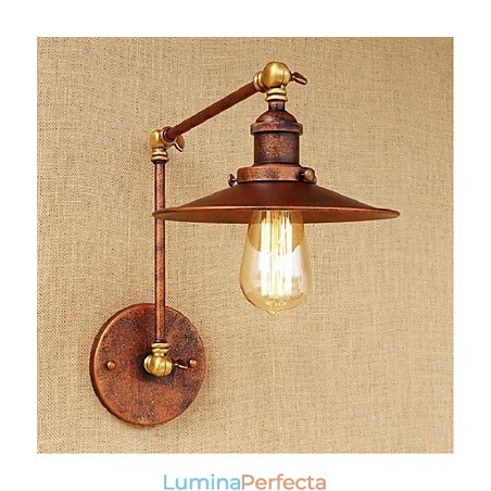 Braț lung Aplice de perete pliante, retractabilă, retro nostalgică, pe jumătate ruginită Braț lung Aplice de perete pliante, retractabilă, retro nostalgică, pe jumătate ruginită