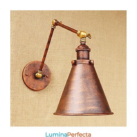 Braț lung Jumătate de rugină Aplice de perete pliabile retractabile retro creativ nostalgic Braț lung Jumătate de rugină Aplice de perete pliabile retractabile retro creativ nostalgic