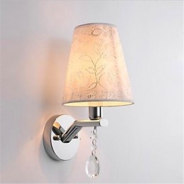Caracteristică argintie contemporană modernă pentru lumina ambientală de cristal Aplice de perete