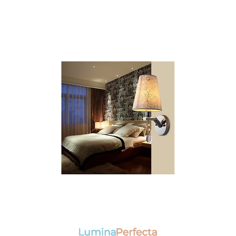 Caracteristică argintie contemporană modernă pentru lumina ambientală de cristal Aplice de perete