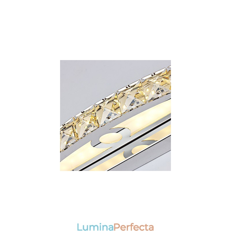 Iluminat contemporan pentru baie de perete de cristal