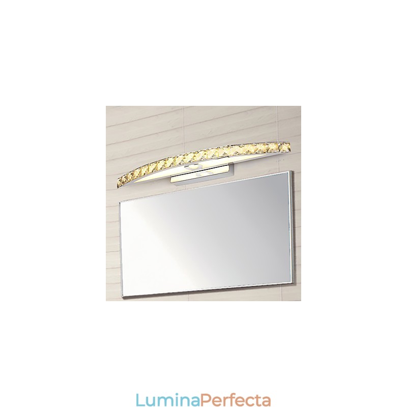 Iluminat contemporan pentru baie de perete de cristal