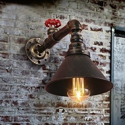Aplice de perete cu țeavă de apă Stil industrial retro Creativ Country Metal Restaurant Cafe Baruri Bar Masă Aplice