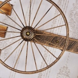 Caracteristică de pictură rustic Lodge pentru aplice de perete cu iluminare în stil mini