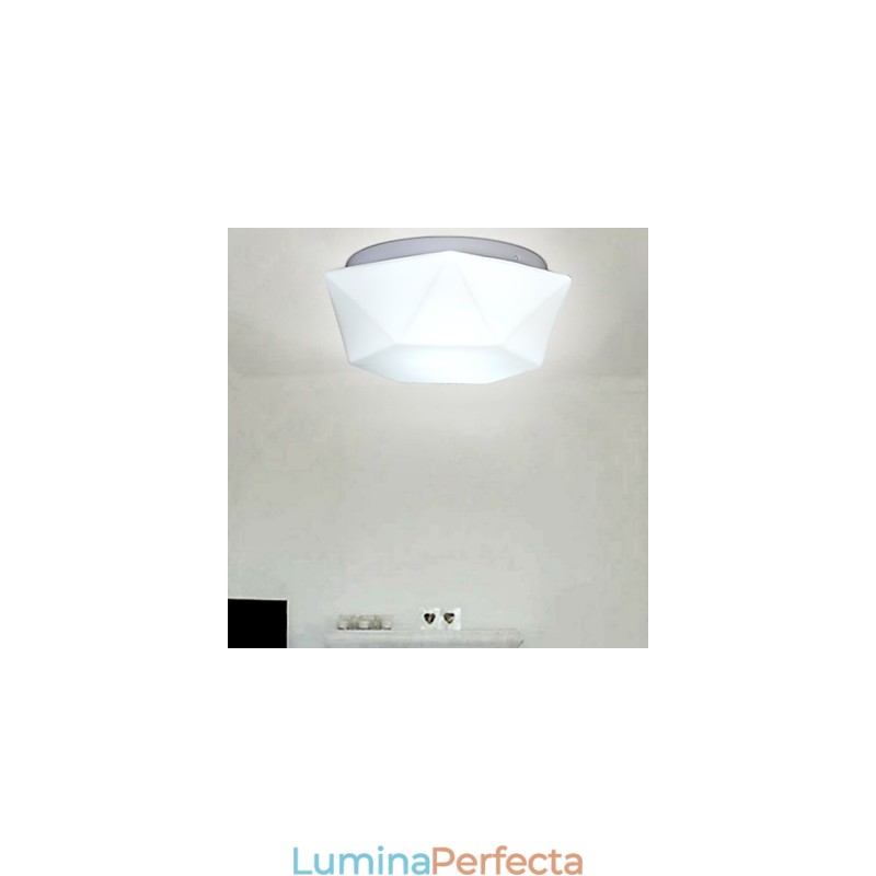 Creative White Diamond Glass Dome Absorb