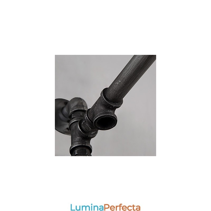 Aplice de perete cu țeavă industrială vintage cu comutator Lumini creative Restaurant Cafe Bar Iluminat de decorare cu finisaj vopsit cu 1 lumină
