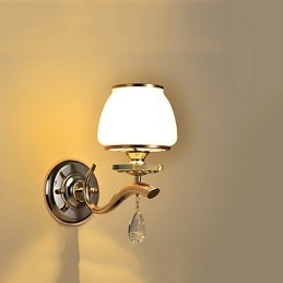 Caracteristică modernă și contemporană galvanizată pentru lumina ambientală de cristal Aplice de perete