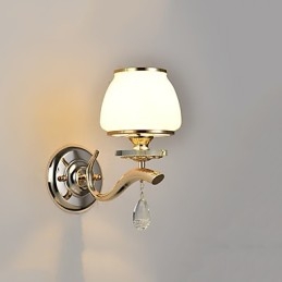 Caracteristică modernă și contemporană galvanizată pentru lumina ambientală de cristal Aplice de perete