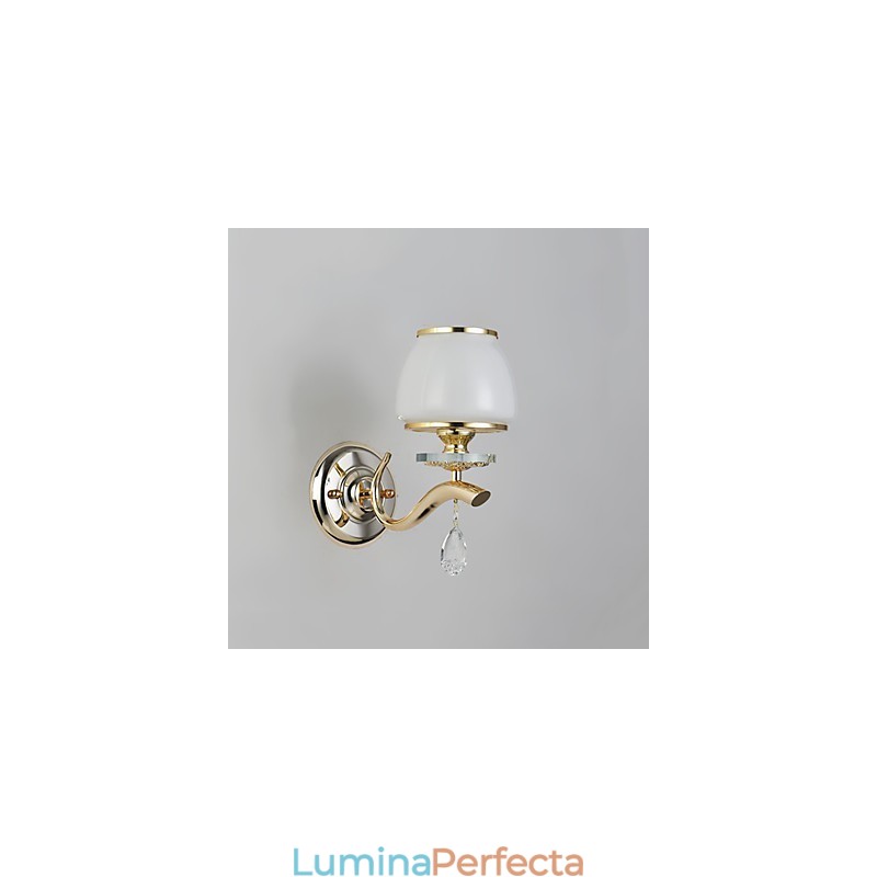 Caracteristică modernă și contemporană galvanizată pentru lumina ambientală de cristal Aplice de perete