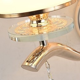 Caracteristică modernă și contemporană galvanizată pentru lumina ambientală de cristal Aplice de perete