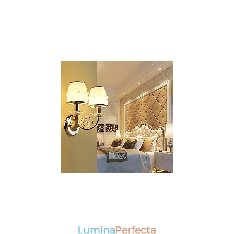 Funcție galvanizată modernă și contemporană pentru protecția ochilor Lumină ambientală Aplice de perete Lampă de perete