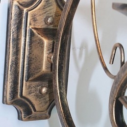 Lampă de perete mini retro, hol, metal în formă de lumânare